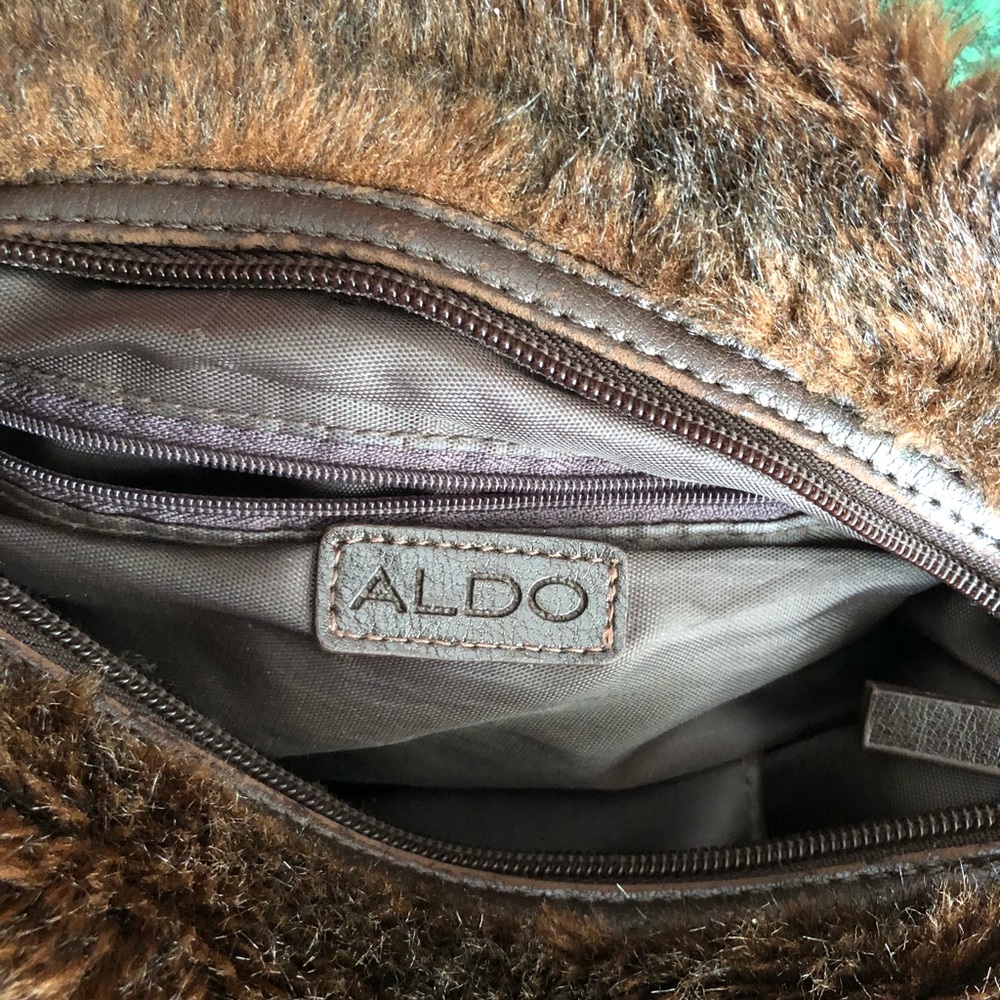 1960’s Aldo vintage faux fur satchel bag